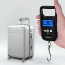 여행용 손저울 캐리어 무게 측정 수하물 휴대용 저울 50kg Hand scale Luggage weight, 골드(Gold)