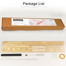 무선 조종 비행기 헬기 드론 춤 날개 취미 R03 스틱06 비행기 580mm 윙스 팬 발사 우드 DIY 전기 항공기 RC 비행 PNP 버전미조립, 01 PNP Version
