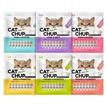 캣찹 고양이 프리바이오틱스 간식, 참치, 60개