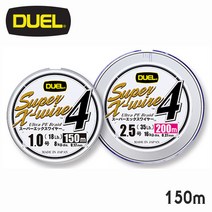 듀엘 루어PE 슈퍼 엑스와이어 4합사 150m 실버 2호, 2호-4511984