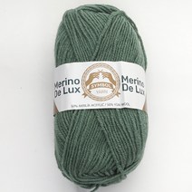 삼남뜨개실 메리노디럭스 10+1 울실 의류실 목도리실 겨울실, Merino DeLux, 27 페이디드 그린