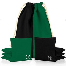 전문 콘홀 백 8개 세트 규정 전천후 양면 향상된 빈백 프로 게임용 켈리 그린 4개 및 블랙 5537593926, Kelly Green & Black