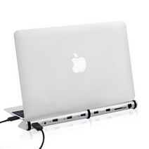 애니클리어 알루미늄 USB 허브 도킹스테이션 멀티포트 노트북 도킹스테이션 다포트 PDB-LANHUB