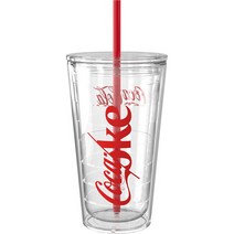 Germ 코크 로고 스트로우 콜드컵, 화이트, 600ml