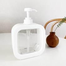 와이홈 주방세제 핸드워시 사각 리필용기 공병 디스펜서, 500ml 스티커심플디쉬워시