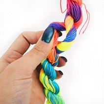 팔찌실 목걸이 명찰 자수실 폴리 매듭끈공예 파츠 카드 전통