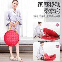 원적외선 가정용 독소배출 사우나 텐트 찜질방 홈 훈증 홈방 보름달 접기, 02 더블 디럭스 레드 도톰
