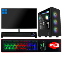 PC온스튜디오 게이밍 컴퓨터 풀세트 모니터포함 조립PC 롤 피파 오버워치2 발로란트 서든 로스트아크 배그 아이온 게임용 데스크탑, 02. SSD 500GB 변경, 풀세트 - FG10