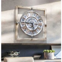 앤틱벽시계 로마자 시계 사각 벽 디자인 빈티지 대형