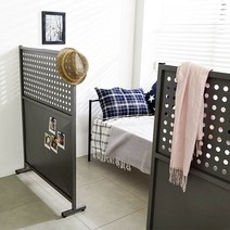 DJAGSO 가구 800 칸막이 BAS-8, 02.마름모_타공판, 01.800칸막이_블랙