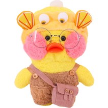 PKTOYS DIY귀여운 다이소 오리인형 피큐어 큐티 옷 오가닉 애착 인형 크리스마스 명절 선물, B, 30cm