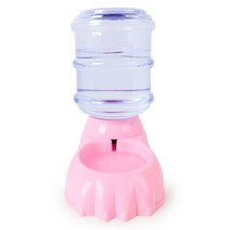 강아지 반자동 급식기 급수기 고양이 물 밥 그릇 사료 급여기, (V439)자동급수기