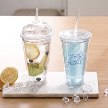 ST 빨대컵 국내생산 주문 제작 아이스 텀블러 500ml, 돔