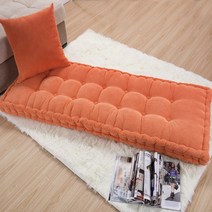 두꺼운 긴 쿠션 정원 의자 쿠션 단색 홈 시트 매트 바닥 맞춤형 벤치 55x15 cm 55x165cm, 131.5 - Cushion42.5x139cm