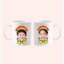 카네이션 머리띠 어버이날 스승의날 머그컵 제작 주문제작 머그컵굿즈 커피잔, 변색 머그컵, 오른손 잡이(앞)