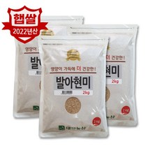 대한농산 22년 국산 발아현미 6kg(2kgx3) / 현미 박스포장