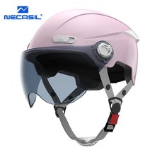 NECASIL 자외선 차단 고글 자전거헬멧 어반 오토바이 전동킥보드 안전모, 핑크