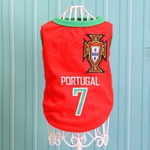 프렌치 불독옷 중형견 대형견 2022 축구 셔츠 여름 개 옷 작은 큰 개를 위한 스포츠 티셔츠 래브라도 프랑, 06 Portugal_04 L