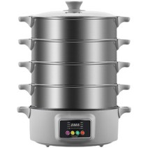 찐빵 대형 호빵 전기 만두 찜기 찜통 딤섬 대게 감자, 대용량찜통밑솥6단찜통36cm