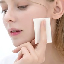 국내생산 비건 페이스타올 무표백 무형광 페이스티슈 일회용 천연펄프 유기농 순면 화장솜 클렌징티슈