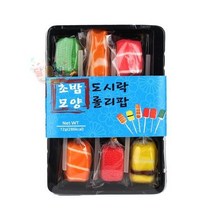 우팡몰 초밥모양 도시락 롤리팝 72g 캔디
