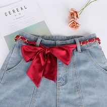 프린트 원피스 롱스틱 스카프 허리 테이프 장식 배합 점프슈트 청바지 심플 실크 천 여성 모던 팬츠벨트 4844628630