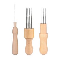 Fenrry바느질 바늘 3 가지 크기 펠팅 양모 펠트 주머니 만든 공예 도구 손가락 침대 키트, C