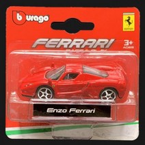 부라고-1:64 페라리 488 GTB 458 스파이더 F40 컴피티션 엔조 430 스쿠데리아 스쿠데리아 F12TDF 콜릿 다이 캐스트 자동차 모델 스포츠카, ENZO RED