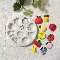딸기 블루 베리 파인 과일 실리콘 몰드 퍼지 초콜릿 컵케익 베이킹 퐁당 케이크 장식 도구, 93-4