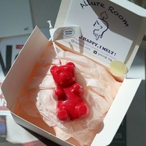 젤리곰 곰돌이 캔들 향초 방향제 초 7color 하리보 베어 KC인증, 연두