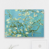 아트빈 인테리어 캔버스 액자 고흐 꽃피는 아몬드나무A1 (594x841x30mm) 그림액자 수작업 제품 세계명화 주문제작 갤러리랩 공간갤러리 미술관 전시회 입주선물 지인선물, 캔버스 원단