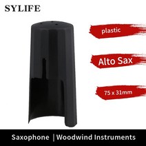 견고한 알토 색소폰 캡 스트랩 리가쳐 BK, 한개옵션0