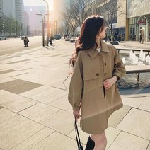 MOSAIRATION브리티시 트렌치코트 여성 미니 봄 A라인 디자인 고급감 감령 트렌드MJS-BI