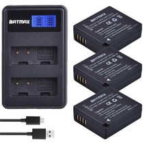 파나소닉 카메라 배터리 3pcs dmw-blg10 dmw blg10 dmw-ble9 + lcd usb 듀얼 충전기 dmc gf6 gx7 gf3 gf5 lx100 gx80