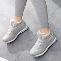 여성용 스노우 부츠 사이즈 5 하이킹 플리스 따뜻한 신발 야외 스키 두꺼운, 03 Grey_04 40