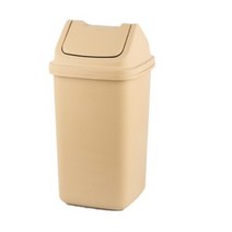 바이굿즈 정사각 종량제 휴지통 30L, 베이지, 2개