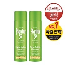 플란투어 플란투어39 파이토-카페인 샴푸 (염색 손상 모발용) 250ml x2, 단일옵션