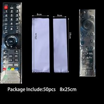 열수축비닐 투명포장지 선물포장비닐 TV에어컨 원격 제어 방진 씰링 필름 보호 커버에 대 한 PVC 랩 가방50 개, 03 50xL