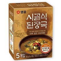 샘표 시골식 된장국 5p, 40g, 10개입