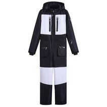 겨울 원피스 스키복 여성 베니어 더블 보드 따뜻한 눈 옷 남자 야외 스포츠 스키 점프 슈트 스노우보드