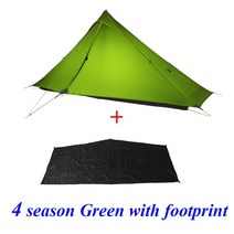 돔텐트 티피텐트 2021 새 버전 3F LANSHAN 1 Pro No-See-Um 230 시즌 125*90 * cm 2 면 20d silnylon 인용, 08 4season Green and FP