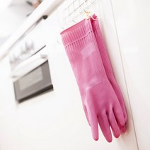 홈에디션명진 걸이 고무장갑 대 5켤레 보관이 편리한 고리형, 걸이 분홍 5P (L)