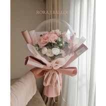 로라제이 카네이션 유치원 어린이집 초등학생 졸업 선생님 풍선 꽃다발 선물 오산 세교 동탄 병점, 핑크, 미러진골드, 욤욤체3