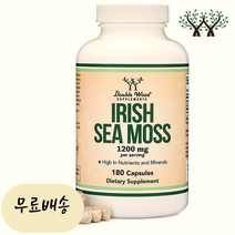아이리쉬 모스 홍조류 카라기난 1200mg 효능 더블우드 180캡슐, 1개, 180개