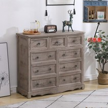 빈티지 북유럽 원목 거실장 엔틱 높은 수납장, 화이트 길이60 폭35 높이85cm