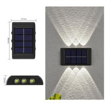 LED태양광정원등 태양 광 방수 태양열 램프 led 빛 야외 햇빛 램프 정원 거리 풍경, 6LED 화이트