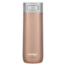 Contigo 럭스 오토실 진공 보온 여행용 텀블러 470ml 이중 단열 스테인리스 스틸 누출 방지 THERMALOCK 모나코, LICORICE_White Zinfandel, White Zinfandel