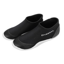 컴포트 네오프렌 다이브 부츠 다이빙 신발 세일링 윈드서핑 스쿠버 서핑, 네오프렌 나일론 실리콘, 블랙 그레이 37 ~ 38