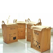 용 분리수거함 부직포 쓰레기 의류수거함 분류함 수납 0-8324ea, 플라스틱