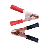 SAC 10 동클립 100A(적흑 2개발송) 점프선 어스집게 동재질 악어클립, 상세페이지 참조
